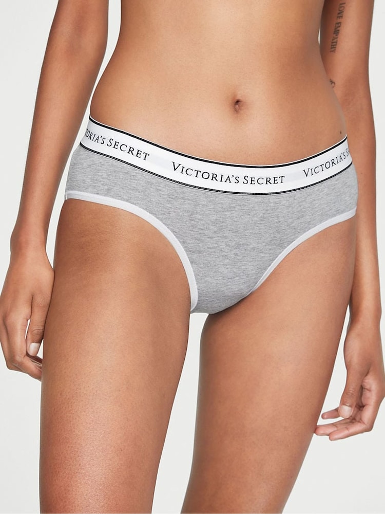 Bruin/groen/grijs/roze - Victoria's Secret set van 5 slips met logo - Image 2 of 3