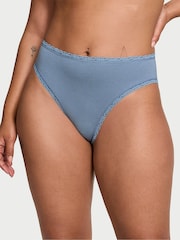 Victoria's Secret Faded Denim Blue Brief Knickers - Image 1 of 3