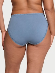 Victoria's Secret Faded Denim Blue Brief Knickers - Image 2 of 3