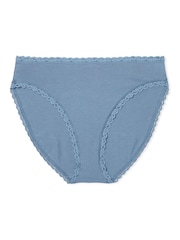 Victoria's Secret Faded Denim Blue Brief Knickers - Image 3 of 3