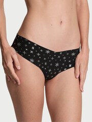Victoria's Secret Black Snowflakes Thong Knickers - Image 1 of 1