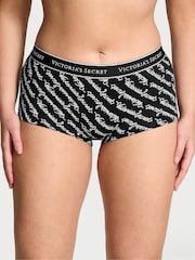 Victoria's Secret Vs Script Black Short Knickers - Image 1 of 3