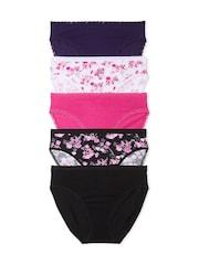 PaarsWitRozeZwart - Victoria's Secret set van 5 slips - Image 1 of 3