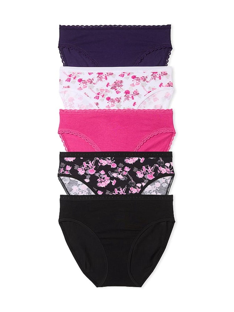 PaarsWitRozeZwart - Victoria's Secret set van 5 slips - Image 1 of 3