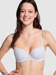Hortensia blauw met imitatiediamanten - Victoria's Secret PINK beha van kant - Image 1 of 3