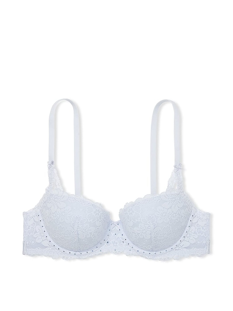 Hortensia blauw met imitatiediamanten - Victoria's Secret PINK beha van kant - Image 3 of 3