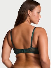 Victoria's Secret Botanical Green Push Up Rose Lace Bra - Image 2 of 3