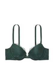 Victoria's Secret Botanical Green Push Up Rose Lace Bra - Image 3 of 3