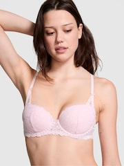 Roze tulp met imitatiediamanten - Victoria's Secret PINK beha van kant - Image 1 of 3