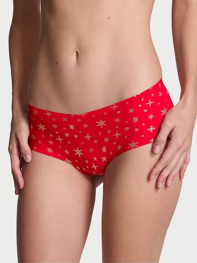 Victoria's Secret Lipstick Red Snowflakes Cheeky Knickers - Image 1 of 1