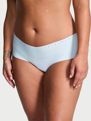 Victoria's Secret Light Blue Cheeky Shine Trim Knickers - Image 1 of 3