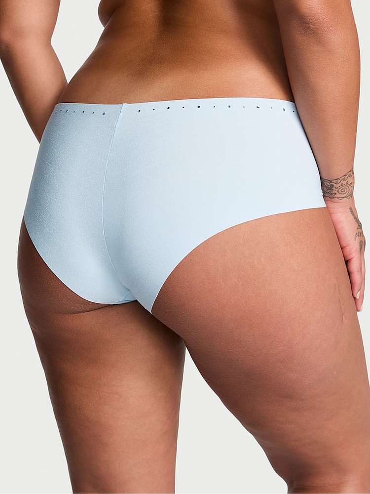 Victoria's Secret Light Blue Cheeky Shine Trim Knickers - Image 2 of 3
