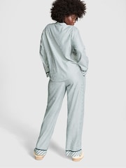 Victoria's Secret PINK Deep Forest Green Flannel Long Pyjama Set - Image 2 of 3