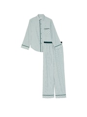 Victoria's Secret PINK Deep Forest Green Flannel Long Pyjama Set - Image 3 of 3