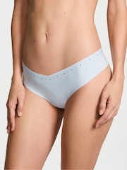 Victoria's Secret Light Blue Thong Shine Trim Knickers - Image 1 of 3