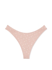 Victoria's Secret Foil Hearts Pink Thong Knickers - Image 3 of 3