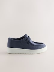 Navy - Canvas Boat Shoes - Image 2 of 5