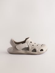 Neutral Moulded Closed Toe Touch Fastening Clogs - Image 2 of 6