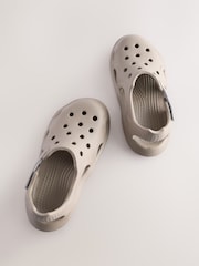 Neutral Moulded Closed Toe Touch Fastening Clogs - Image 3 of 6