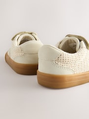 Neutral Standard Fit (F) Touch Fastening Elastic Lace Trainers - Image 6 of 7