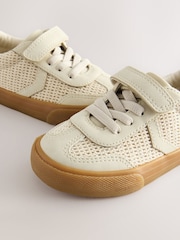 Neutral Standard Fit (F) Touch Fastening Elastic Lace Trainers - Image 7 of 7