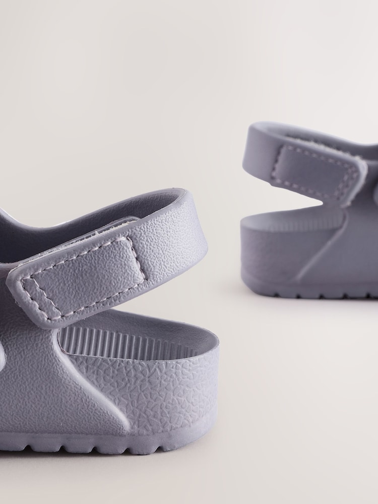 Purple Double Buckle Ankle Strap EVA Sandals - Image 3 of 7