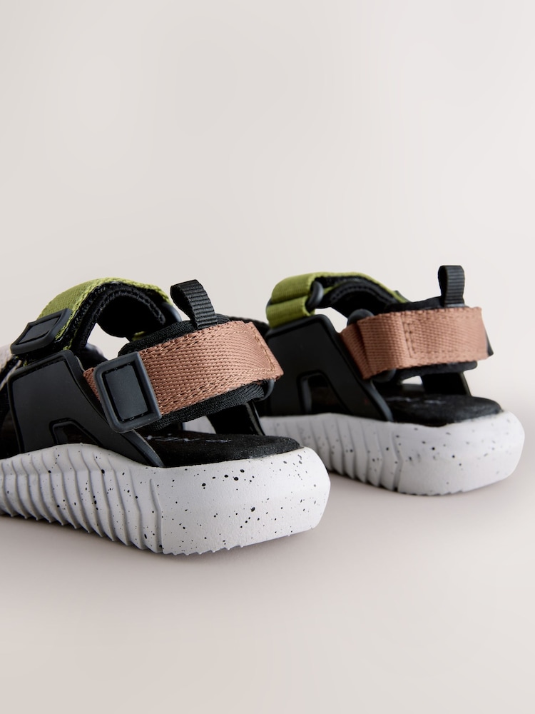 Grey/Black Utility Trekker Walking Sandals - Image 3 of 5