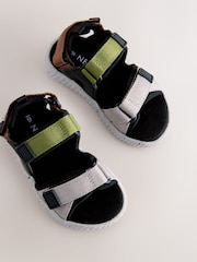 Grey/Black Utility Trekker Sandals - Image 4 of 5