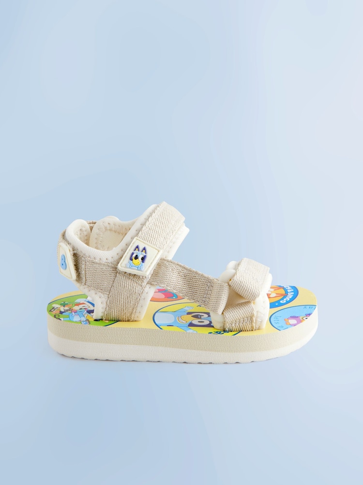 Neutral Bluey Adjustable Strap Trekker Sandals - Image 2 of 5