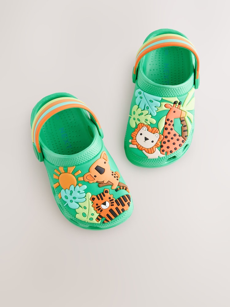 Green Safari Character Clogs - Image 4 of 5