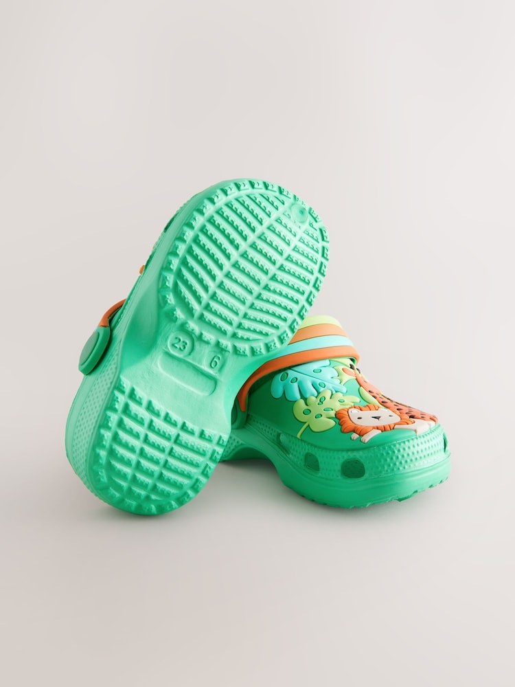 Green Safari Character Clogs - Image 5 of 5