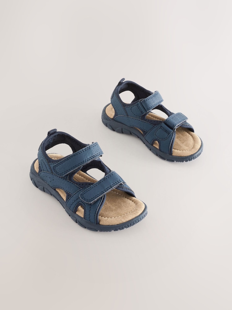 Navy Blue Trekker Sandals - Image 1 of 6
