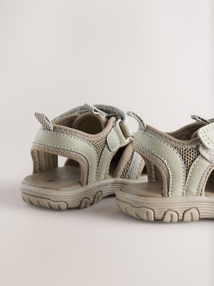 Neutral/Grey Bump Toe Trekker Sandals - Image 3 of 5