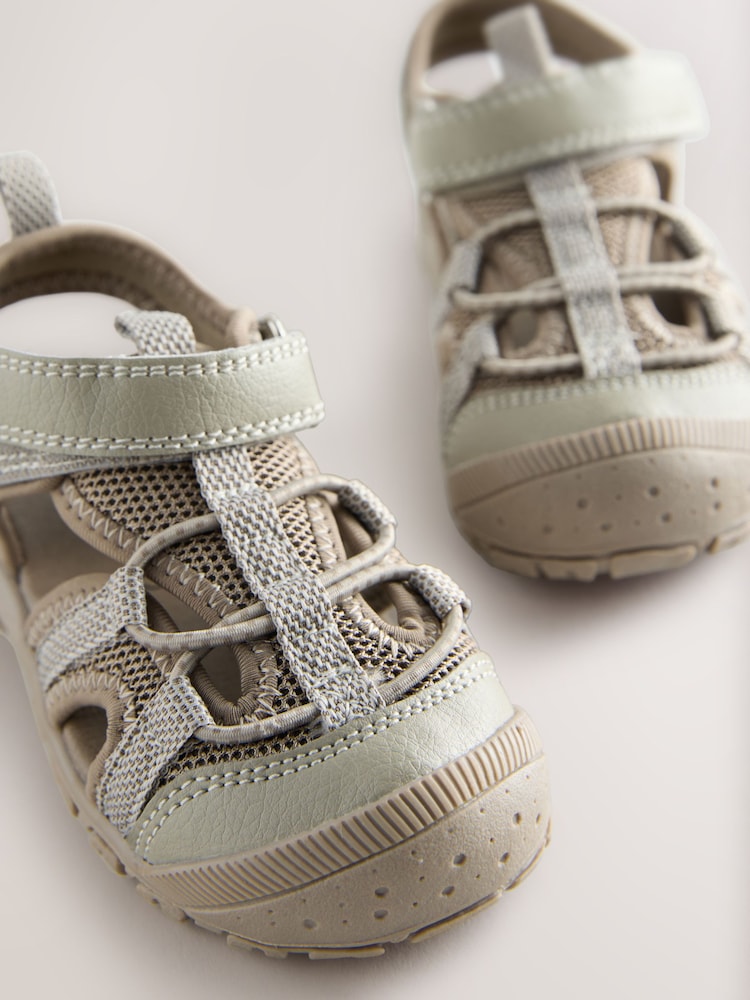 Neutral/Grey Bump Toe Trekker Sandals - Image 5 of 5
