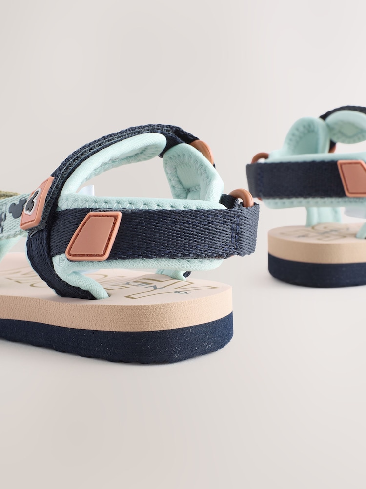 Neutral/Blue Mickey Mouse Trekker Sandals - Image 6 of 6