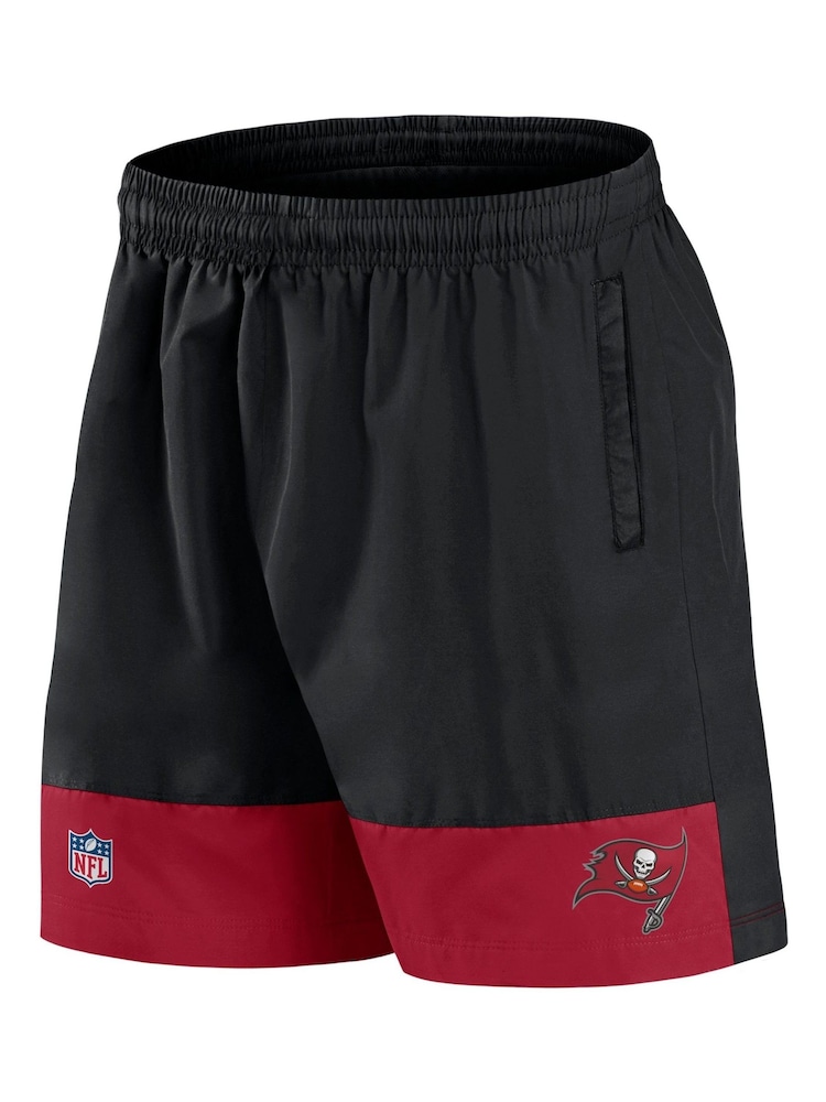 Fanatics NFL Tampa Bay Buccaneers Woven Black Shorts - Image 3 of 3