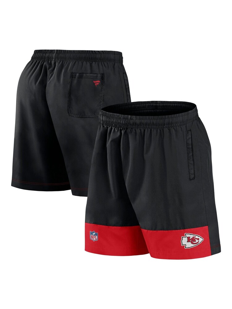 Fanatics NFL Kansas City Chiefs Woven Black Shorts - Image 1 of 3