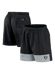Fanatics NFL Las Vegas Raiders Woven Black Shorts - Image 1 of 3