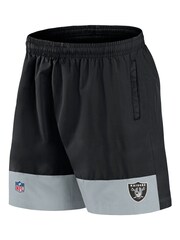 Fanatics NFL Las Vegas Raiders Woven Black Shorts - Image 2 of 3