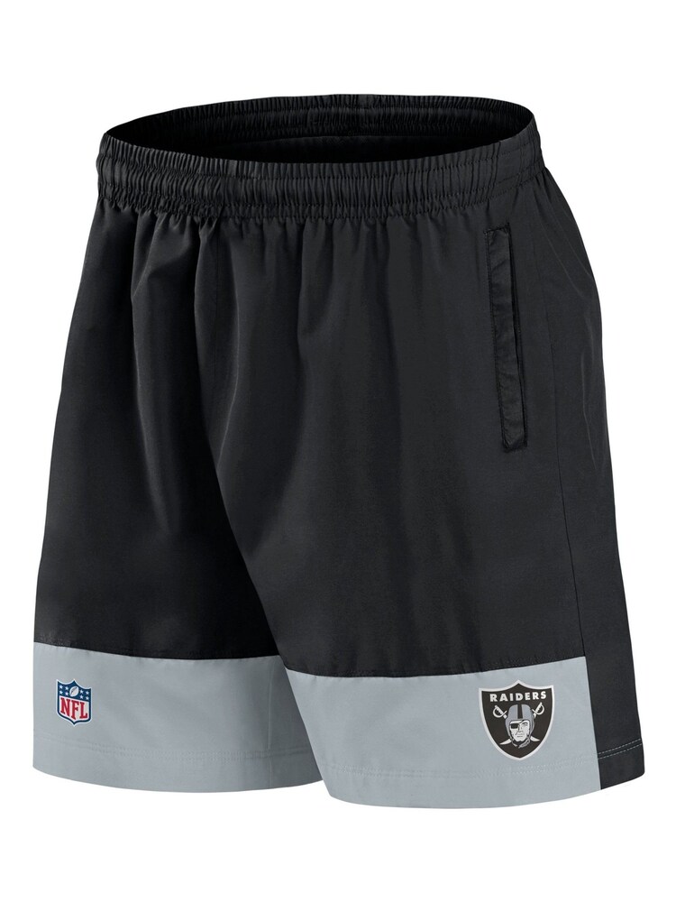 Fanatics NFL Las Vegas Raiders Woven Black Shorts - Image 2 of 3
