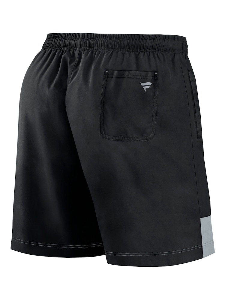Fanatics NFL Las Vegas Raiders Woven Black Shorts - Image 3 of 3