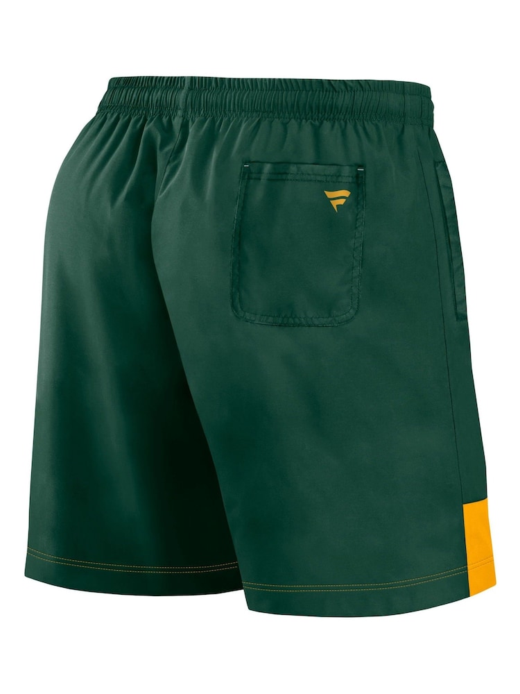 Fanatics Green NFL Bay Packers Woven Shorts - Image 3 of 3 Fanatics Green NFL Bay Packers Woven Shorts - Image 3 of 3