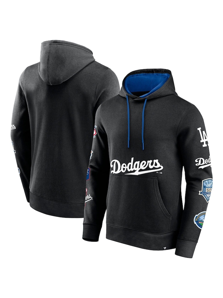 Fanatics MLB Los Angeles Dodgers Fanatics Fundamental Pullover Black Hoodie - Image 1 of 3