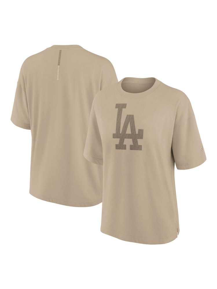 Fanatics Womens Oversized MLB Los Angeles Dodgers 100% Cotton Brown Jersey - Image 1 of 3