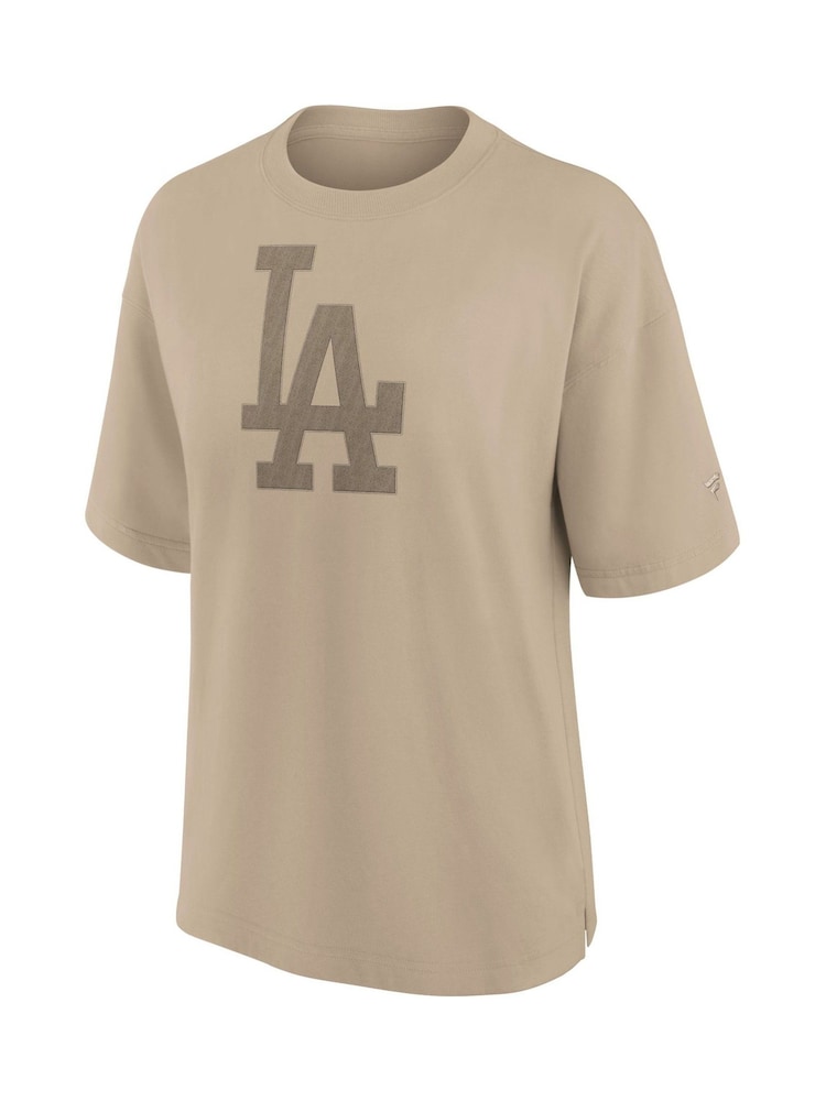 Fanatics Womens Oversized MLB Los Angeles Dodgers 100% Cotton Brown Jersey - Image 2 of 3