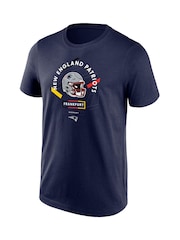 Fanatics Blue NFL New England Patriots Germany HT2 Graphic 100% Cotton Jersey - Image 2 of 3