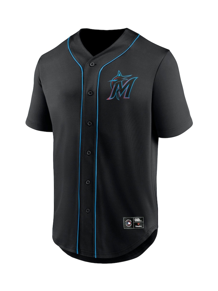 Fanatics MLB Miami Marlins Core Foundation Black Jersey - Image 2 of 3