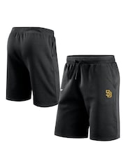 Fanatics MLB San Diego Padres Primary Logo Graphic Fleece Black Shorts - Image 1 of 3