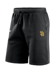 Fanatics MLB San Diego Padres Primary Logo Graphic Fleece Black Shorts - Image 3 of 3