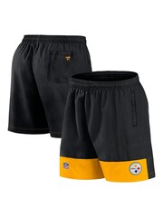 Fanatics NFL Pittsburgh Steelers Woven Black Shorts - Image 1 of 3